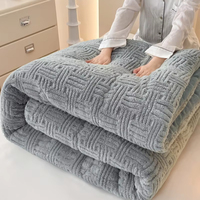 Couette en Velours Tuff en Gros Personnalisée Neuve Épaisse Chaude Couleur Unie 100 % Polyester Tricotée pour Chambre Hiver