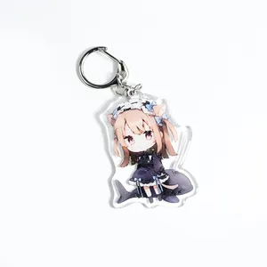 Fábrica Venda Quente Chaveiro Atacado Personalizado Impresso Laser Cut Charms Chaveiro Acrílico Chaveiro Com Preço Barato