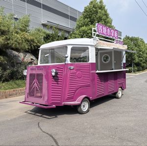 Camión de Comida Eléctrico con Temática Vintage de Citroën, Carrito Móvil <span class=keywords><strong>para</strong></span> Venta de Hot Dogs, Café, Helados y Otros Alimentos al Aire Libre - Product Image 1