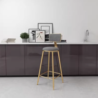 Table de comptoir de bar longue en bois de conception moderne nordique avec pied haut pour l'école à la maison ou le salon comprend un ensemble de chaises de magasin de thé