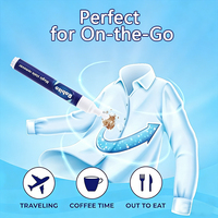 Stylo détachant instantané pour vêtements, avec logo personnalisé, portable, pour un nettoyage express et une élimination des taches.
