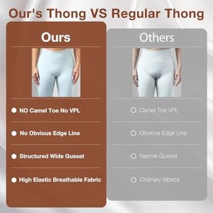 Tangas <span class=keywords><strong>Deportivas</strong></span> Sin Costuras para Mujer, Anti-Camel Toe, Suaves y Elásticas, Sin Marca Visible, Anti-Protuberancia, para Yoga, Fitness y Ejercicio Diario - Product Image 6