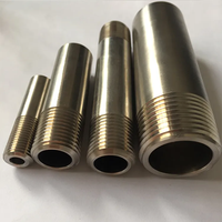 Pipa Titanium Berulir Industri Gr1 Gr2 dengan Ujung Ulir BSP/NPT/Metrik Tahan Korosi & Anti Bocor untuk Pipa Kimia