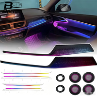 Kit d'éclairage d'ambiance 256 couleurs pour BMW Série 1 F40 2016-2023, accessoire décoratif LED pour l'intérieur de la voiture, mise à niveau symphonique