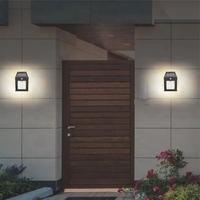 Lampes solaires LED minimalistes d'extérieur avec détecteur de mouvement, affichage LED dimmable, en plastique, petites, écologiques, pour la maison