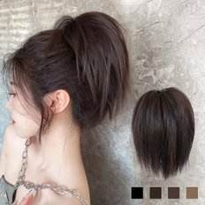 Parrucca a onde d'acqua di alta qualità 100% capelli umani vergini parte con due capelli con bordo da 34 pollici di lunghezza allungata con frangia - Product Image 1