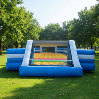 Terrain de football gonflable multifonctionnel 3v3 Street Soccer Pitch et parcours de jeu pour jouer en plein air pour enfants et adultes