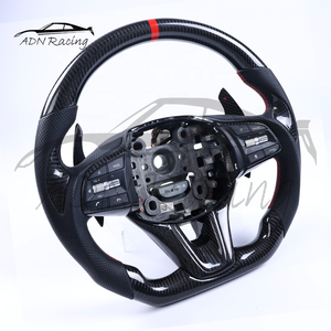 Volante con Calefacción de Fibra de Carbono para <span class=keywords><strong>Hyundai</strong></span> <span class=keywords><strong>Genesis</strong></span> G70 G80 <span class=keywords><strong>G90</strong></span> GV60 GV70 GV80 GV90 2018+ - Product Image 3