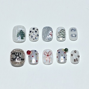 Producto de <span class=keywords><strong>Uñas</strong></span> Personalizables <span class=keywords><strong>Semipermanentes</strong></span> de Estilo Corto Hechas a Mano de la Marca Muhaha Trend Design - Product Image 2