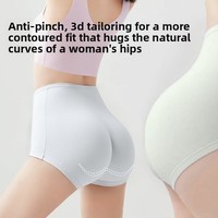 Nouvelle Arrivée Tendance Invisible Taille Haute Sans Couture Solide Antibactérien Coton Respirant Amincissant Lingerie Quotidienne Femme