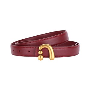 Angola Wine <strong>Red</strong> <strong>Belt</strong> 2026 Hot-Selling Women's Vintage Style <strong>Belt</strong> Versatile Decorative Fashion Trend in Stock Wholesale - Product Image 1
