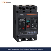 Pemutus Sirkuit Elektronik YORA MCCB YLM1E Tipe Cetak 3P 4P 125A 250A 400A 630A 800A Termal Magnetik Dapat Diatur 400V AC