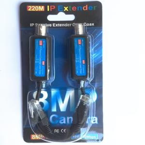 China Herstellung 5MP 8MP 10/100Mbps 220Meter 1 Kanal IP-Kamera Video Extender Sender über Koaxialkabel - Product Image 6
