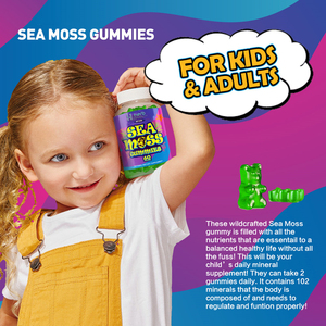 ODM/OEM Private Label Irish <strong>Sea</strong> <strong>Moss</strong> Gummy Advanced with Burdock Root for Immunity Gut, Energy <strong>Sea</strong> <strong>Moss</strong> Supplements - Product Image 3