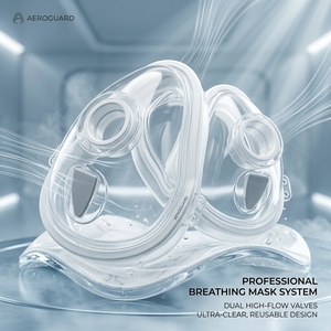 Masque <span class=keywords><strong>respiratoire</strong></span> ergonomique en silicone pour dispositif aérosol - Masque d'inhalation doux pour adultes et enfants, bien-être quotidien - Product Image 3