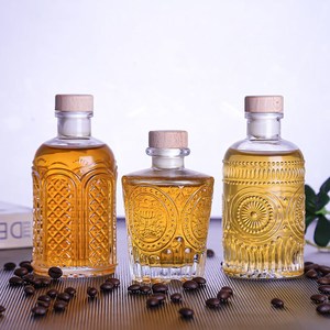 New <strong>Design</strong> clear Empty Small Juice Miniature <strong>Mini</strong> Liquor <strong>Bottle</strong> 50ml Whisky Vodka Brand <strong>Bottle</strong> With Screw Cap and Cork - Product Image 1