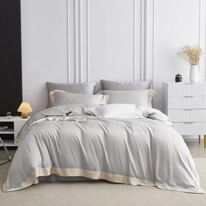 Chất Lượng Cao Sang Trọng Tấm Ga Trải Giường Đặt 100% Cotton Tencel Bộ Đồ Giường Comforter Bộ Lụa Duvet Bìa Đôi Vua Nữ Hoàng Kích Thước Khăn Trải Giường - Product Image 3
