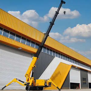 Nueva Plataforma Elevadora Hidráulica Eléctrica Diésel Mini, Plataforma Elevadora <span class=keywords><strong>M</strong></span>óvil Tipo Araña con Orugas de Goma para Construcción - Product Image 1