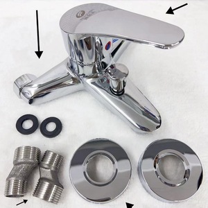 ก๊อกน้ำสามทางแบบก้านโยกเดี่ยว ยี่ห้อซิลค์เอเกรต ผลิตจากทองแดงทั้งชิ้น สำหรับอ่างอาบน้ำและฝักบัว วาล์วผสมน้ำร้อนน้ำเย็น แกนเซรามิก - Product Image 4