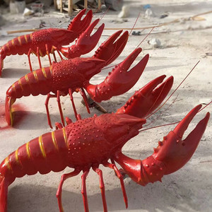 Escultura de Cangrejo Rey Grande, Arte 3D en Fibra de Vidrio, Ecológica, Duradera, Hecha a Mano, Estilo Pop Art Moderno, para Decoración de Interiores/Exteriores de Restaurantes de Lujo - Product Image 4