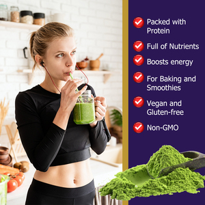 Poudre de spiruline la plus vendue, contient des nutriments naturellement présents, riche en protéines, booste l'énergie, pleine de nutriments - Product Image 4