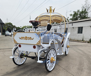 Carruaje Eléctrico de Alta Calidad sin Caballos, Estilo Carruaje de Cenicienta, para Paseos Turísticos, Bodas y Eventos - Product Image 4