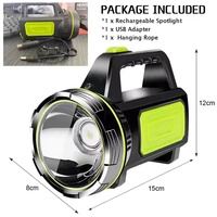 Lampe de poche LED super puissante lampe de poche latérale torches projecteur puissant projecteur rechargeable étanche lampe de chasse longue portée