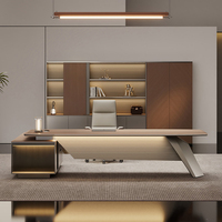 Escritorio Ejecutivo Modular de MDF de Lujo - Diseño Moderno con Cajones de Almacenamiento, Protección Ambiental, para Jefe/Presidente/Supervisor