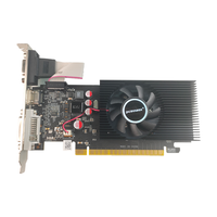 Carte graphique de bureau GeForce GT730 2G DDR5 PCI Express, nouveau ventilateur, profil bas, chipset d'origine, DirectX 12, garantie de 2 ans