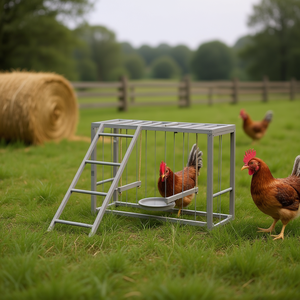 Juguete de madera para pollos con diseño de escalera y columpio para entrenamiento de mascotas - Product Image 2