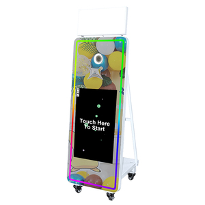 Photomaton portable prêt <span class=keywords><strong>à</strong></span> l'emploi avec <span class=keywords><strong>logiciel</strong></span> <span class=keywords><strong>gratuit</strong></span>, pack <span class=keywords><strong>de</strong></span> sécurité, écran tactile 32 pouces, machine Photomaton Miroir Magique - Product Image 4