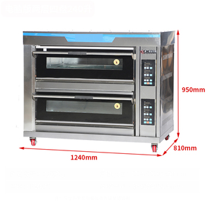 Horno comercial de acero inoxidable, máquina profesional Industrial para hornear Pizza, tostador, equipo de panadería, horno eléctrico para hornear pasteles - Product Image 3