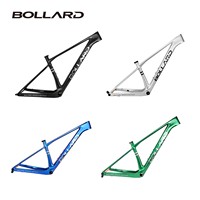 Cadre de vélo de montagne en fibre de carbone Bollard XC/AM pour adultes, léger, avec frein à disque, roue de 29 pouces, passage des câbles interne
