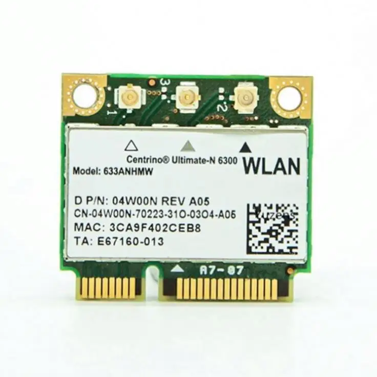 עבור האולטימטיבי-n 6300 AGN מיני PCI-E 450Mbps אלחוטי WLAN כרטיס 60Y3233 עבור Thinkpad X1 X230 X230i X230T (X230 Tablet)
