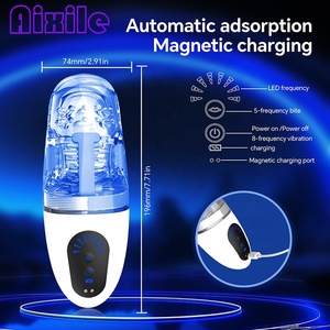 <span class=keywords><strong>Masturbador</strong></span> Masculino con Bomba para Pene, 5 Frecuencias de Vibración, 8 Modos de Vibración, Vagina de Bolsillo con Pantalla LCD para Juegos Sexuales para Adultos - Product Image 6