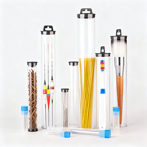 <span class=keywords><strong>Tube</strong></span> d'emballage en <span class=keywords><strong>plastique</strong></span> à bouchon à vis <span class=keywords><strong>transparent</strong></span> avec personnalisation en usine avec conception sérigraphiée forme de cylindre de logo personnalisé - Product Image 2