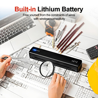 HZTZ menjual grosir Printer Thermal Mini A4 untuk Baterai 1500mAh Resolusi 203dpi Material ABS Teknologi Tanpa Tinta Tersedia di Stok.