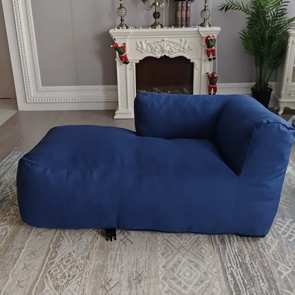 Lüks Modern köpük kanepe fasulye torbası tarzı kumaş mobilya ev otel yatak odası veya süpermarket kullanımı için