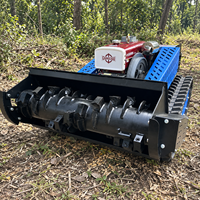 Tondeuse à fléaux télécommandée CE DT1000C, 1000 mm, 18 CV, diesel, pour le défrichement des terres