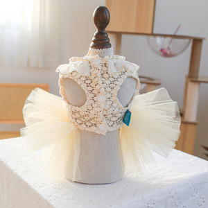 Vestidos de Novia de Lujo para Perros y Gatos, Diseño Clásico con Estampado Nuevo, Ropa para Mascotas - Product Image 2