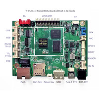 A133 Carte mère Android Carte mère 2GB 16GB WIFI Blue-tooth USB LVDS MIPI RJ45 RS232 TTL 4G Module