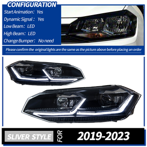 ไฟหน้า LED สำหรับ VW Polo ปี 2019-2024 รุ่น AURON  แบบ Retrofit/Upgrade ความสว่างสูง 6000 ลูเมน 6000K 12V 36W ไฟใหม่ ขายส่ง - Product Image 5