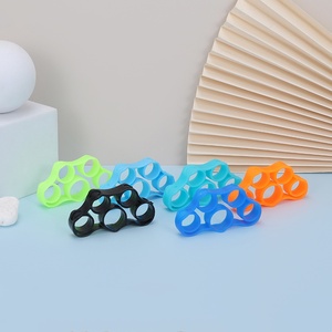 Usine en gros Logo personnalisé cinq doigts formateur Silicone main force anneau pour bras exercice poignées - Product Image 3