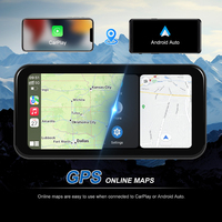 Zmecar 6.25 pouces, écran tactile étanche pour moto, CarPlay, Bluetooth, TPMS, CarPlay sans fil, Android Auto, enregistreur de conduite pour moto