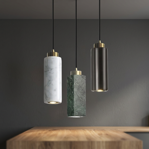 Lampes suspendues élégantes en laiton italien noir à LED, luminaire moderne pour plafond, fonction dimmable, installation facile, salon, CRI 80 - Product Image 2