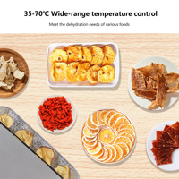 Déshydrateur alimentaire BioloMix sans BPA à 5 plateaux avec minuterie numérique et contrôle de la température pour fruits, légumes, viande et bœuf séché