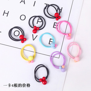 Hair Ties Candy Colors High Elasticity Gentle On Hair For Child Casual Use - Product Image 1