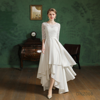 Vente d'usine, élégante robe de mariée blanche, Vestido De Noiva, tulle, mariage, robe de mariée courte blanche pour femmes