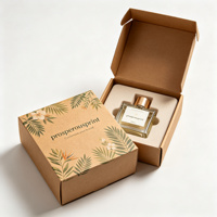 Boîte à parfum personnalisée à faible MOQ, rigide, à fermeture magnétique, en papier kraft mat, avec insert en mousse EVA, pour 100 ml