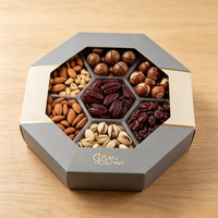 Boîte de luxe personnalisée Collations Dattes confites Fruits secs Bonbons Céréales Noix Boîte de papier d'emballage pour traiteur